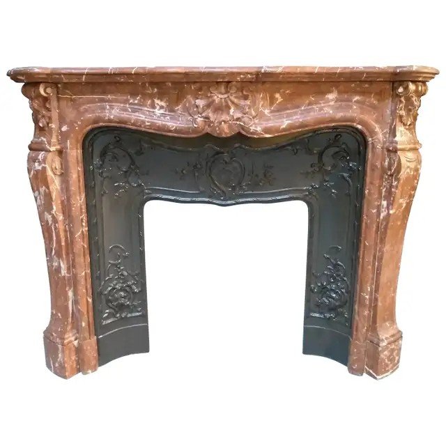 Louis XV Rococo Style Fireplace