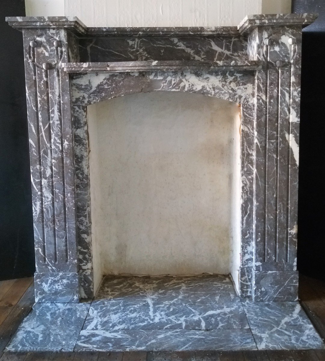 Art Déco Marble Fireplace, Ca.1926