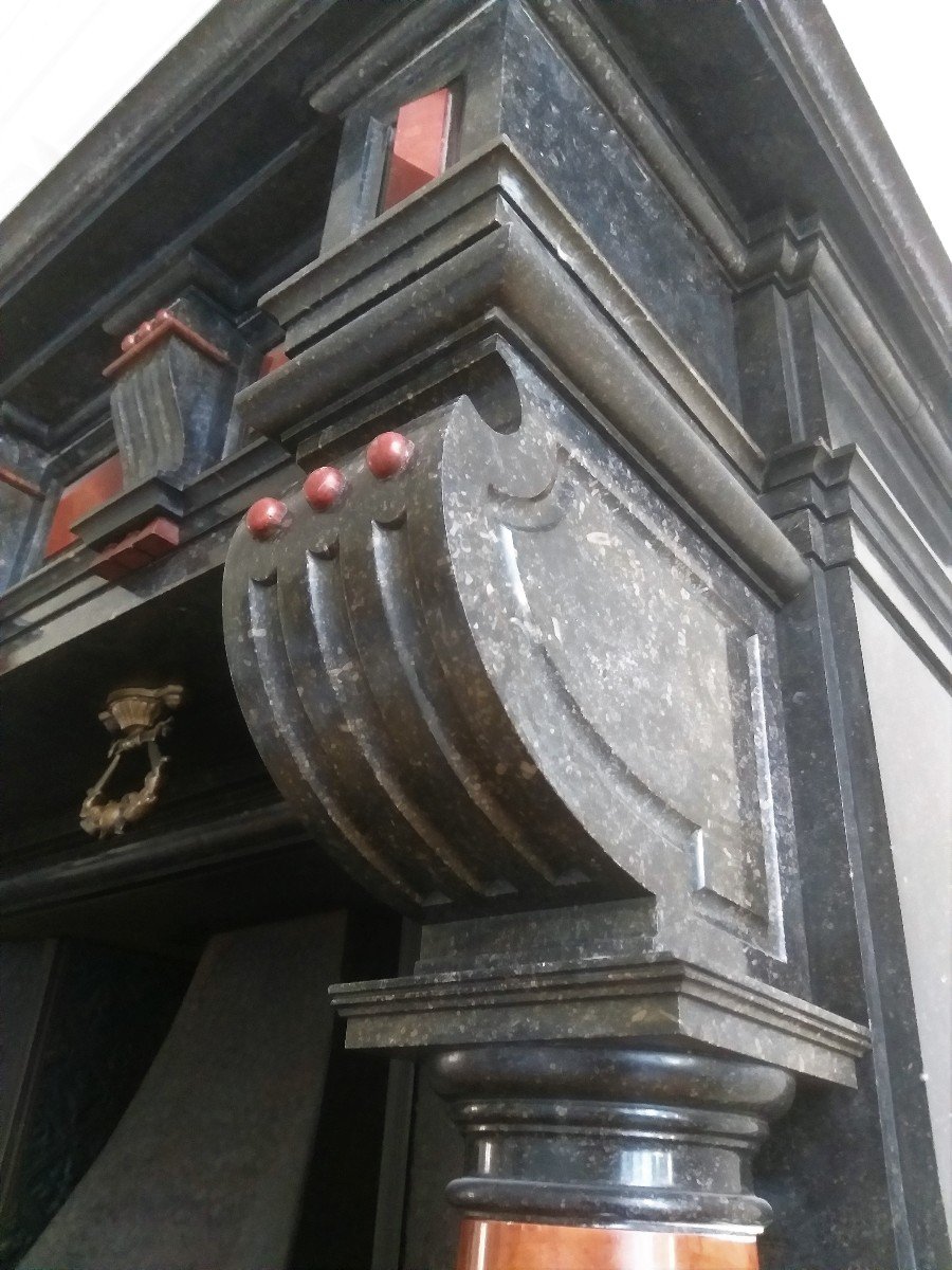 Renaissance-style Fireplace, Ca.1870, -photo-2