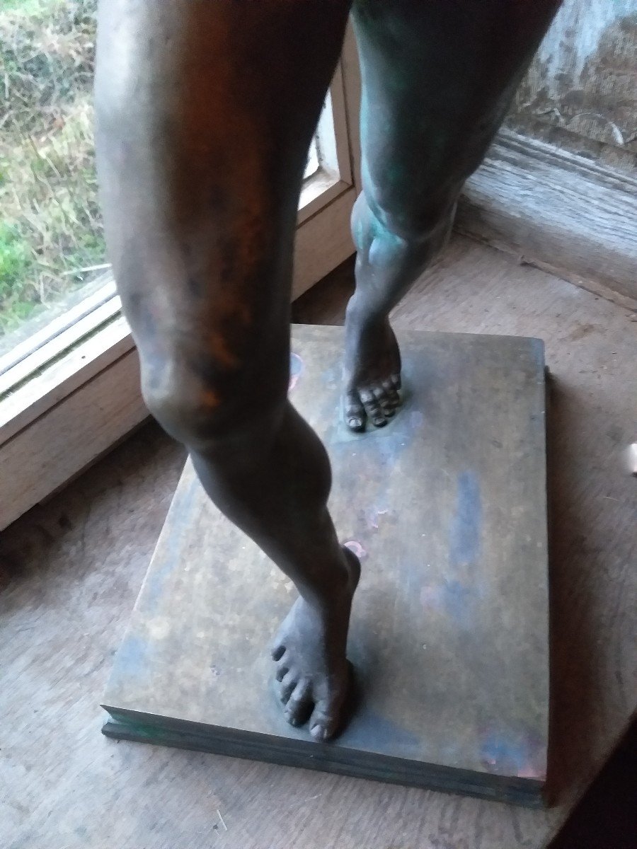 Sculptere en Bronze 'Faune de Pompéi'  Fin XIX ème-photo-1