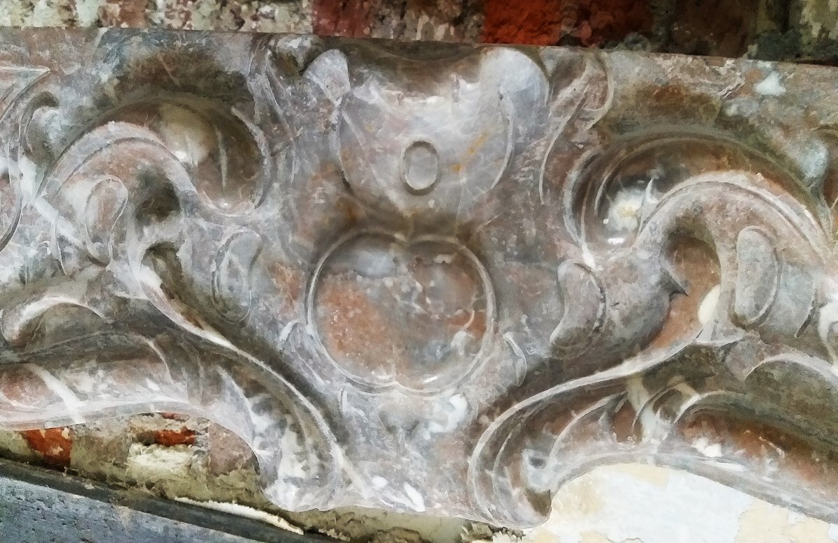 Louis XV-regency Fireplace In Rouge Royal Marble-photo-3