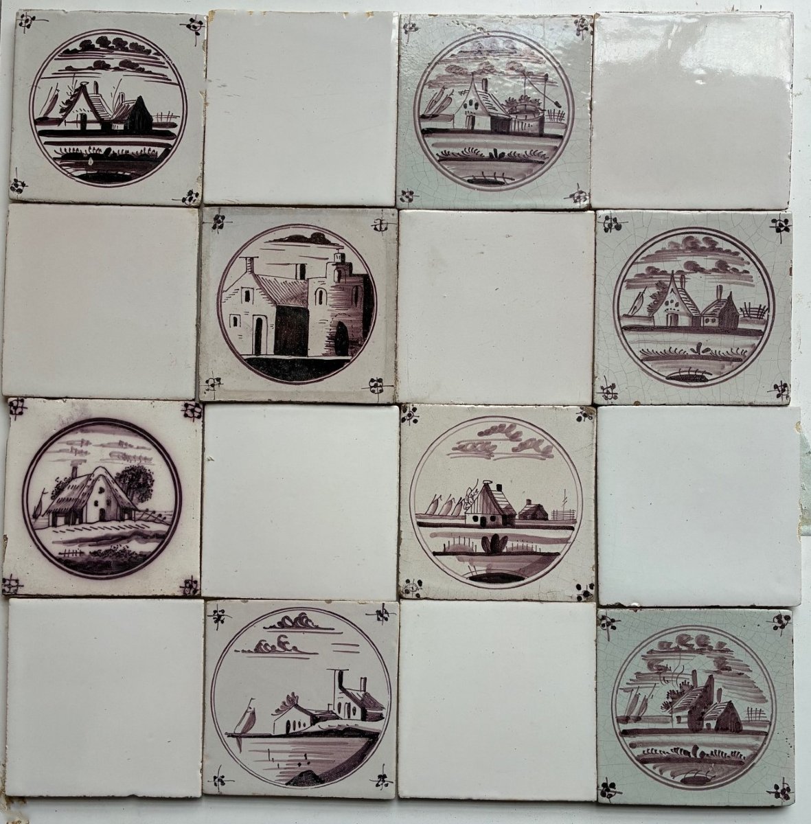 Antique Polychrome Wall Tiles -photo-2