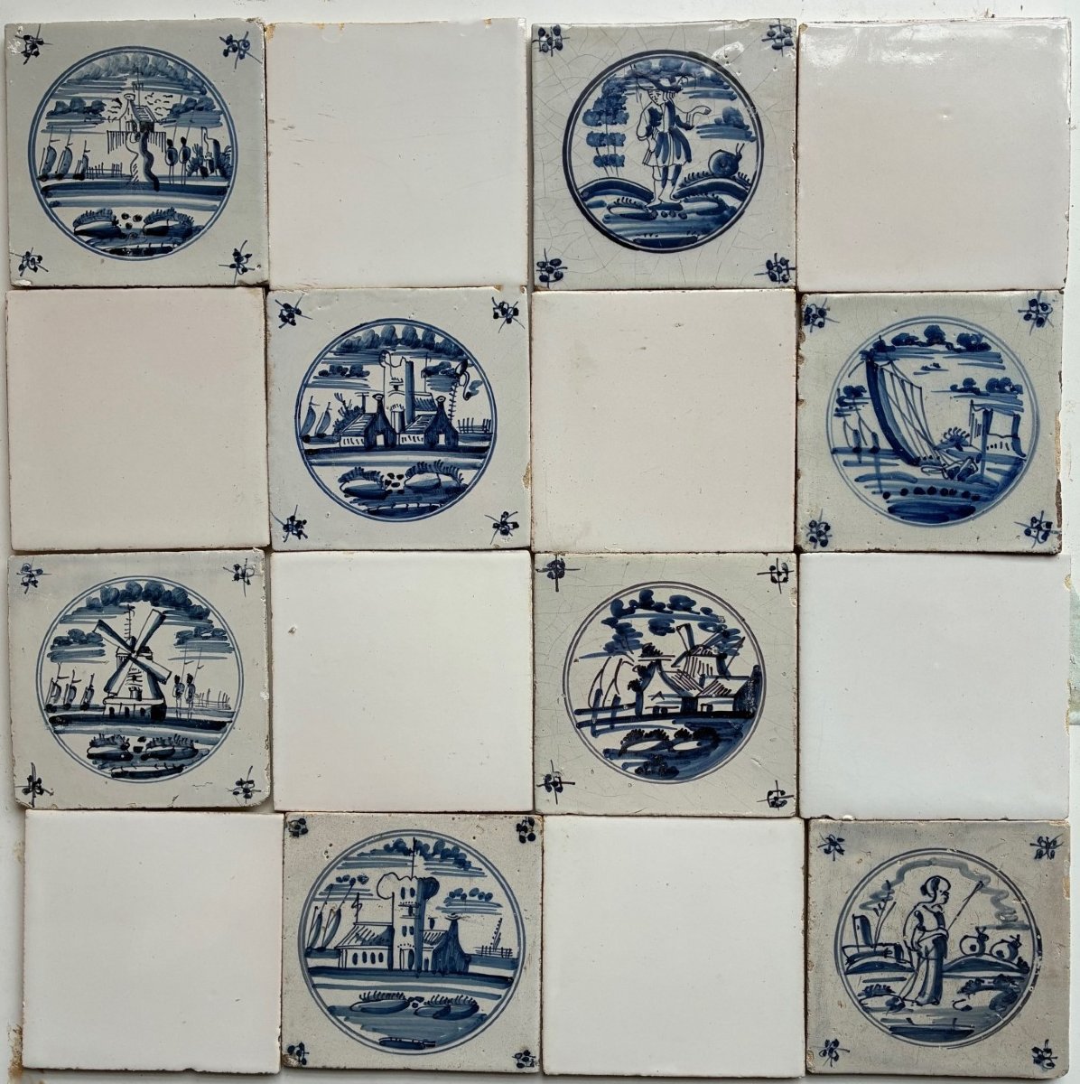 Antique Polychrome Wall Tiles -photo-3