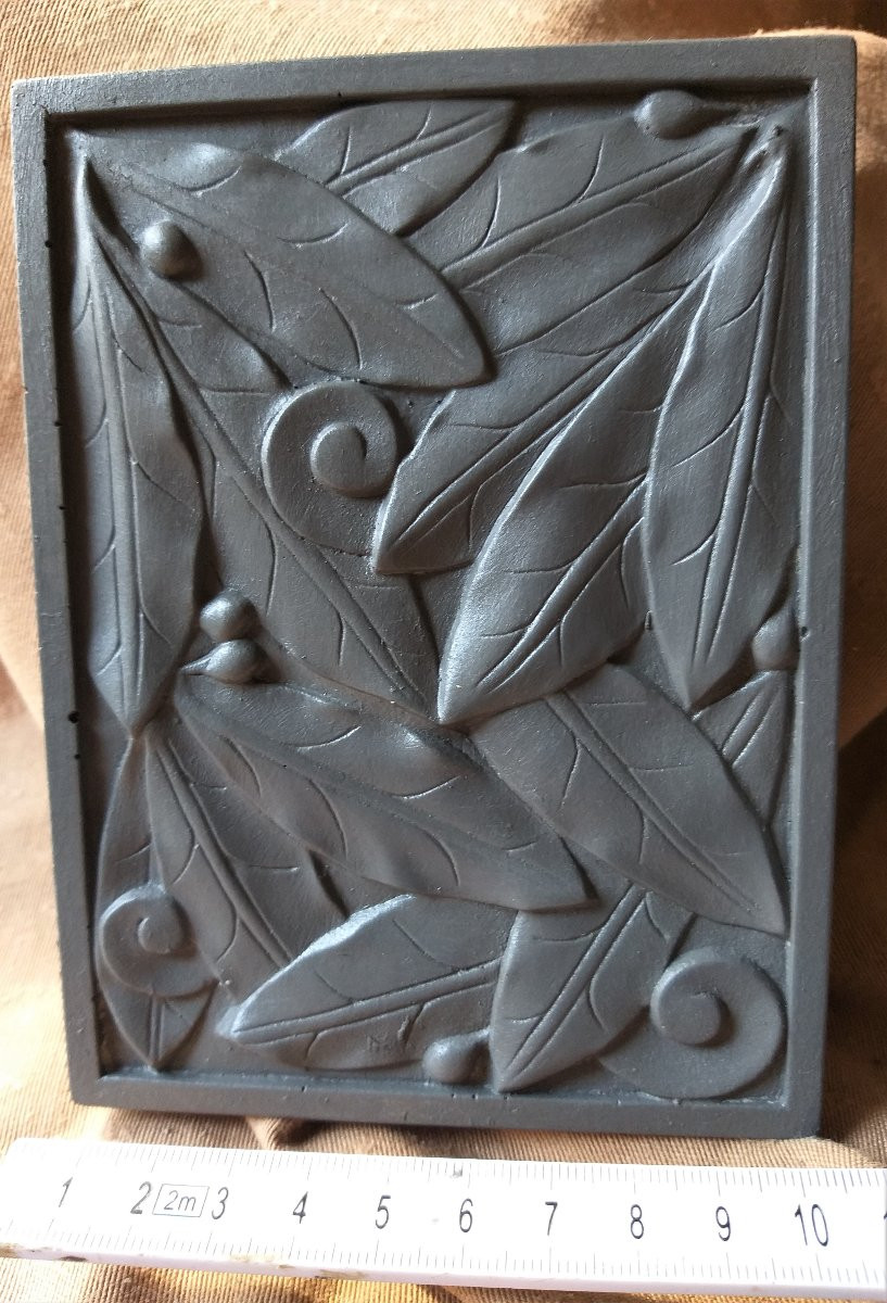 Art Déco Fireplace, Ca.1930 Made Out Of The Striking Rosa Verona Marble.-photo-1