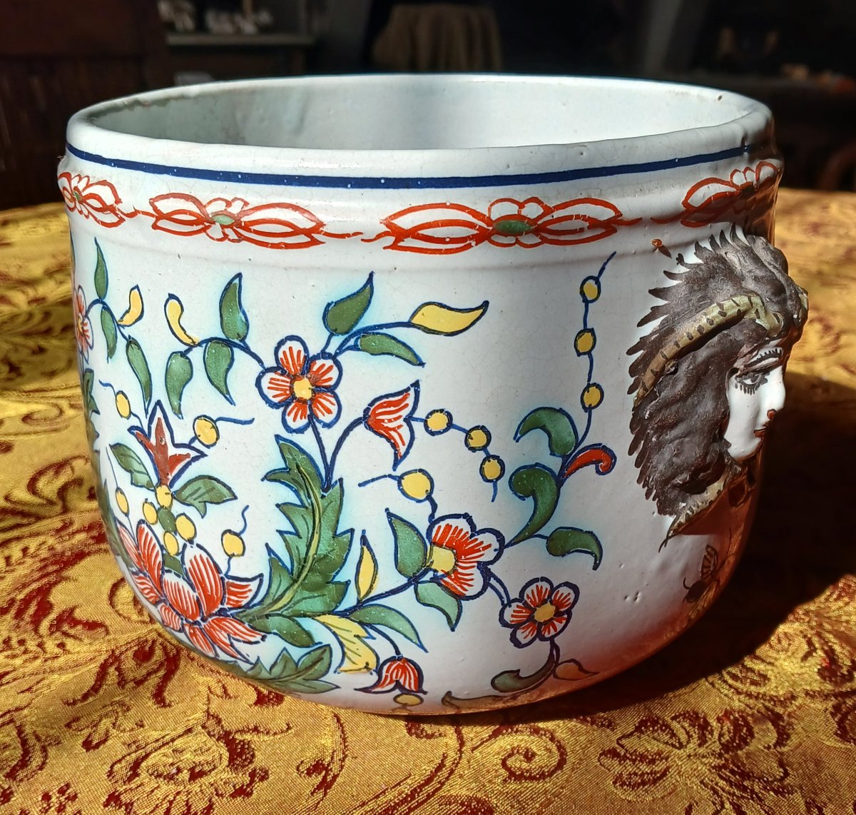 Deruta Porcelain Pot, Italy, Ca. 1800-1850-photo-2