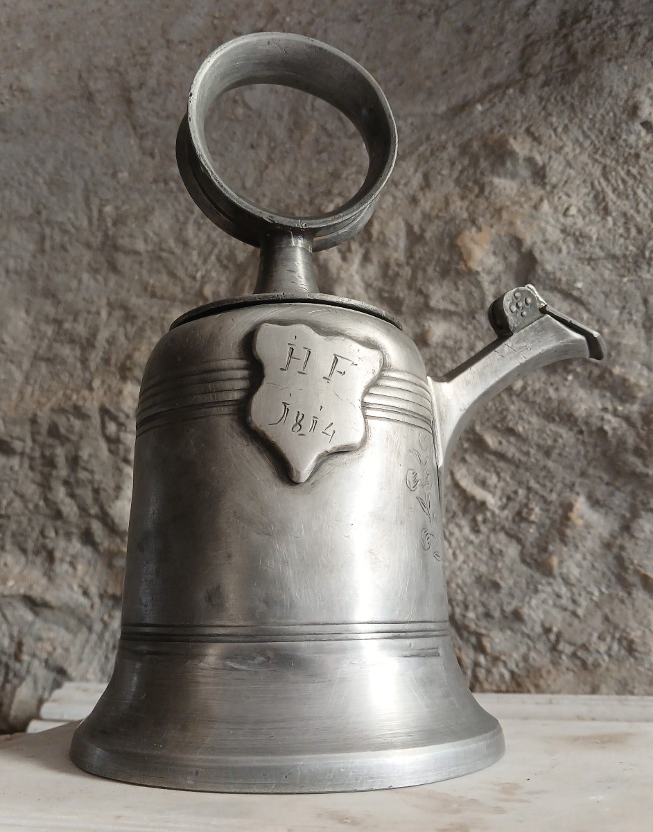 Prismenkanne Pewter Wine Bottle 1792