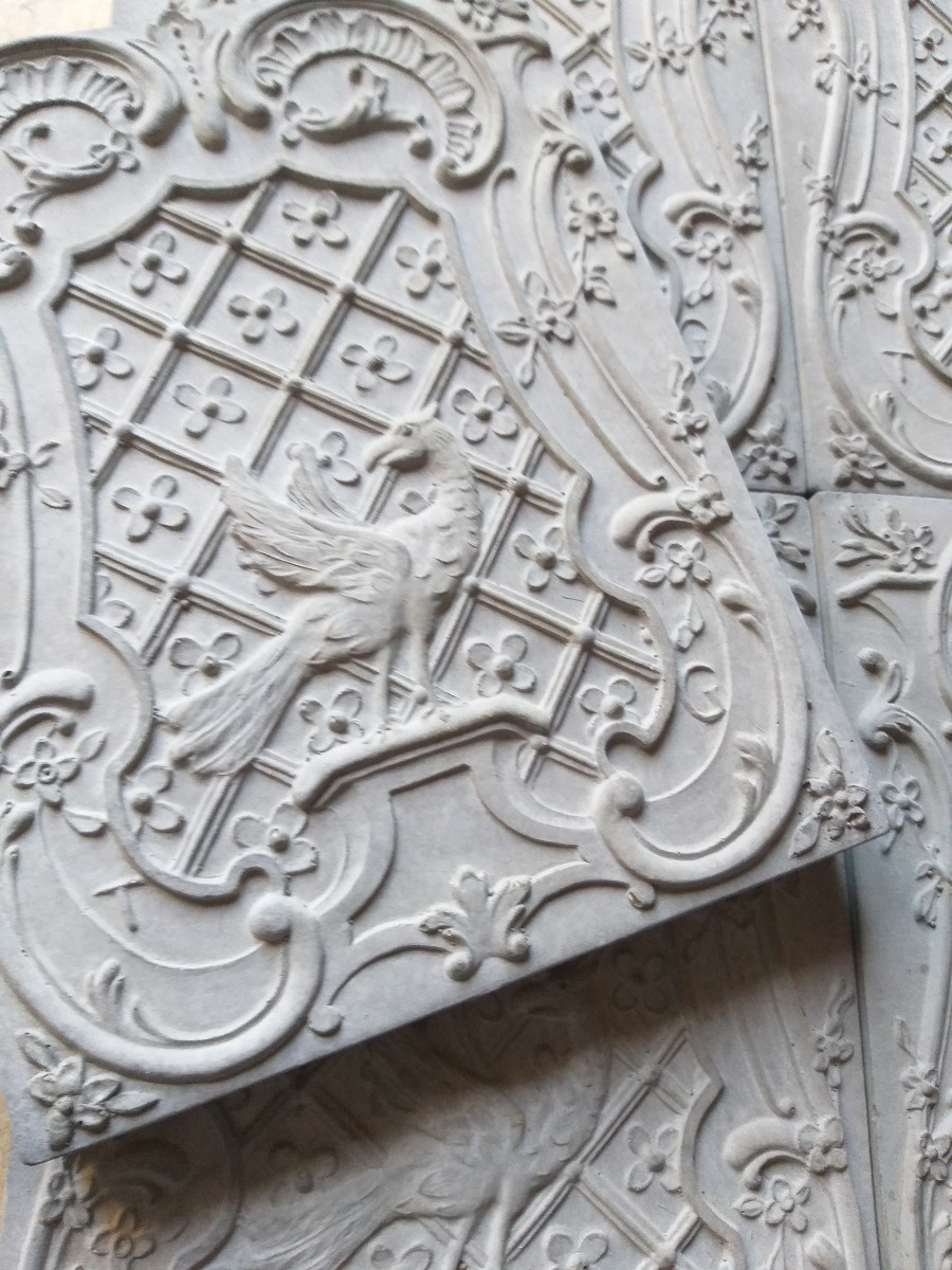 Cheminée Louis XV  marbre Belge, rouge profond et chaleureux, ca.1875-photo-1