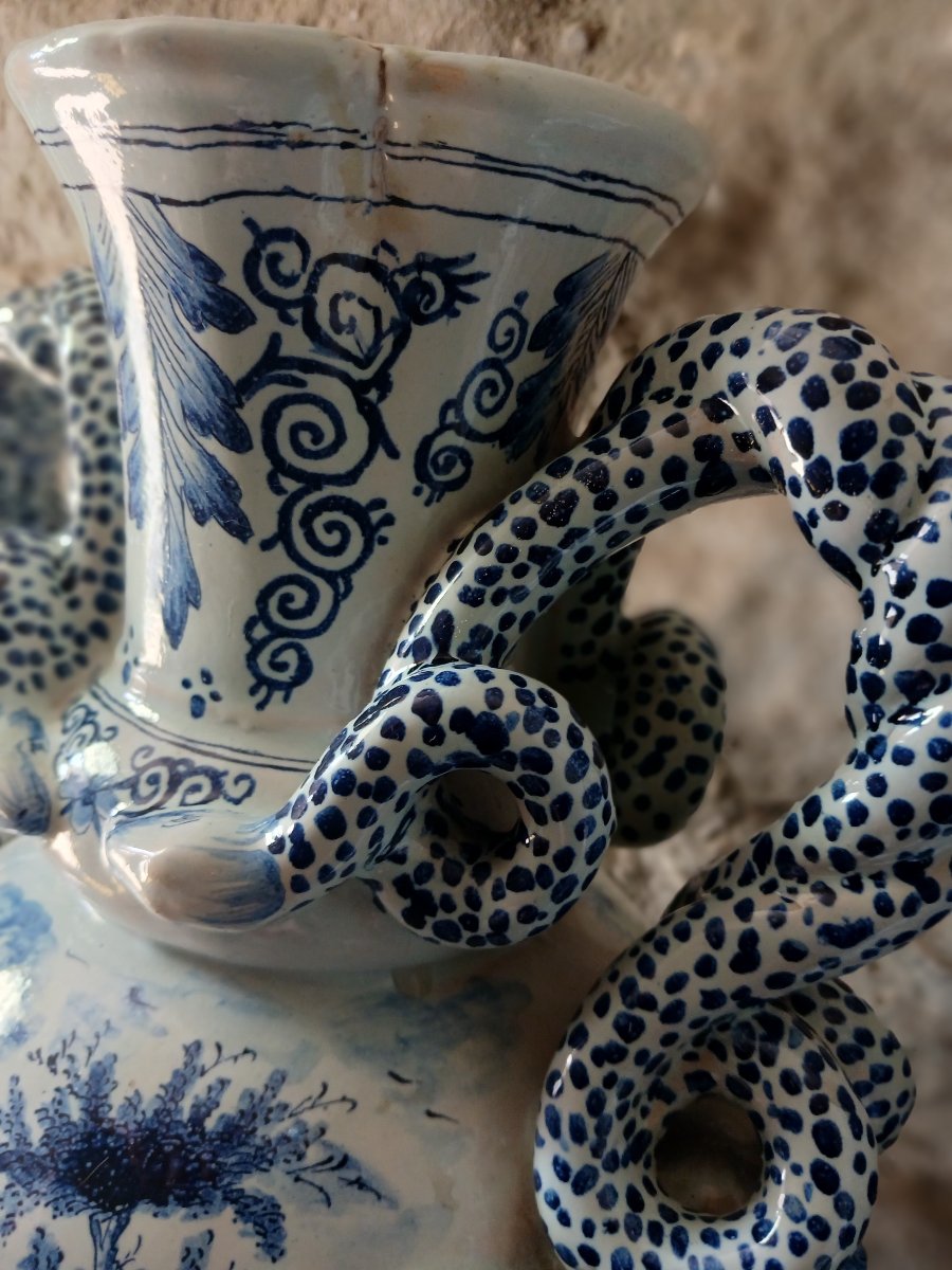 Paire Originale de Vases Delft-photo-1