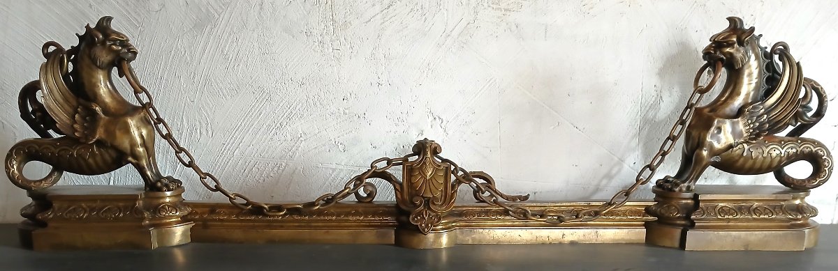Barre de Chenets en Bronze-photo-3