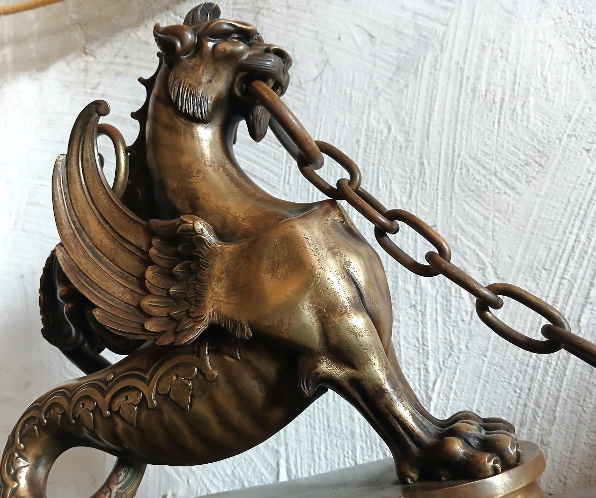Barre de Chenets en Bronze-photo-4