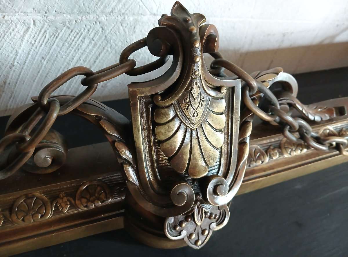 Barre de Chenets en Bronze-photo-1