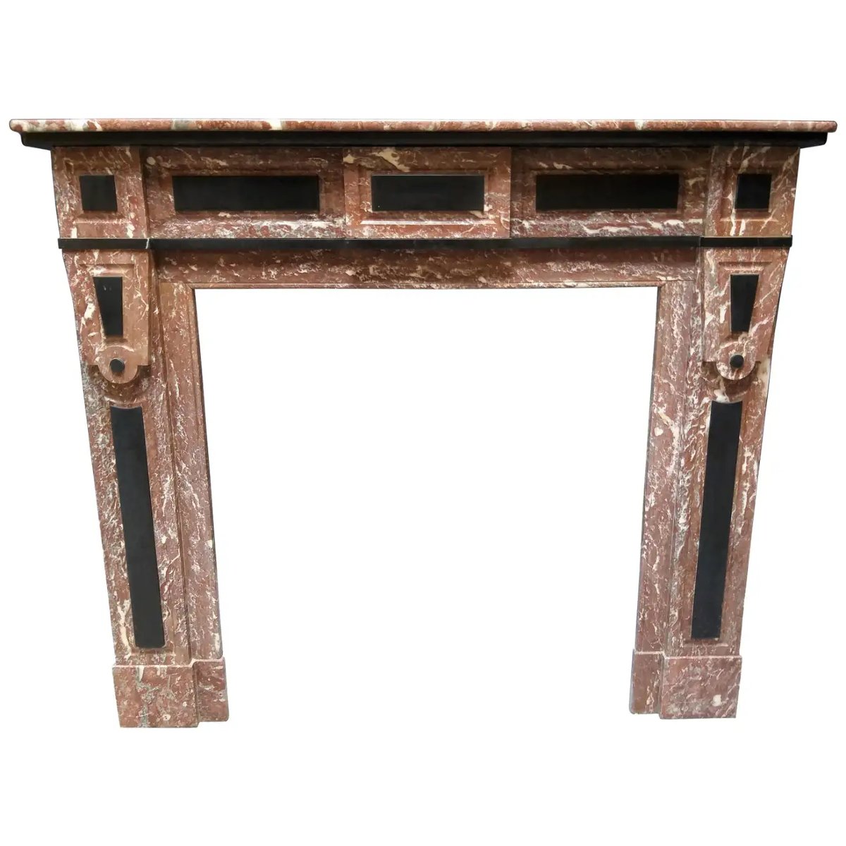Marble Fireplace, Belle époque, Ca. 1900-photo-4