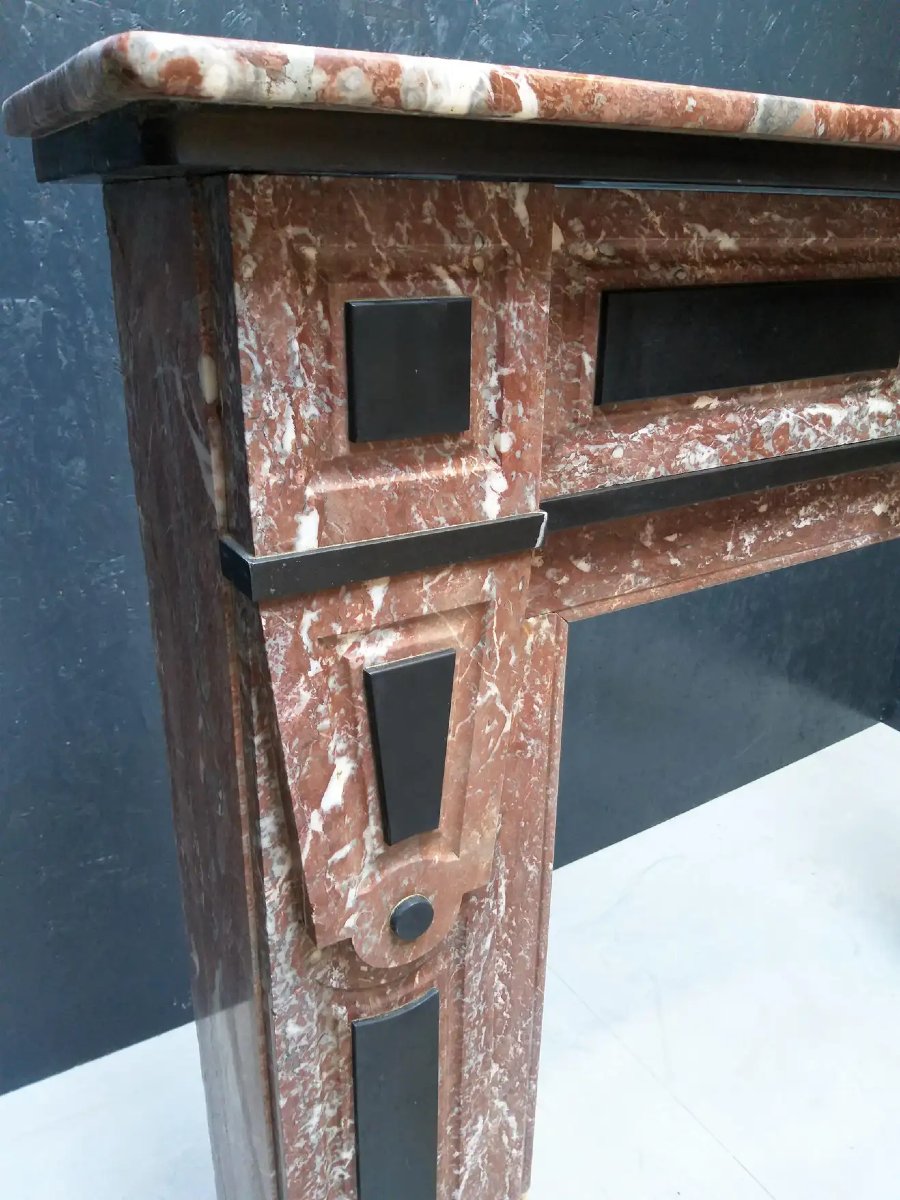 Marble Fireplace, Belle époque, Ca. 1900-photo-1