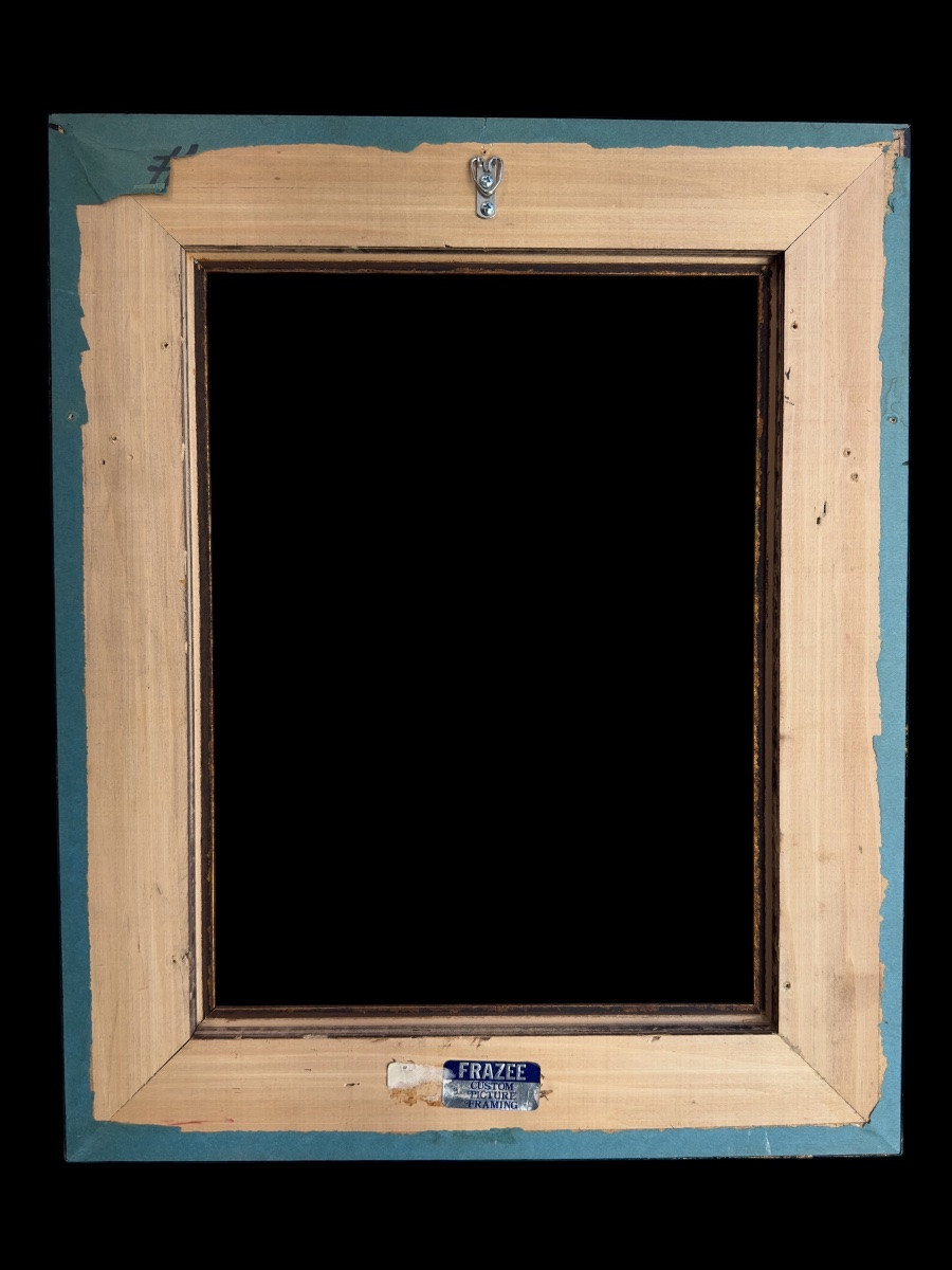 Renaissance-style Frame "cassetta" - 40.3 X 30.5 Cm -photo-3