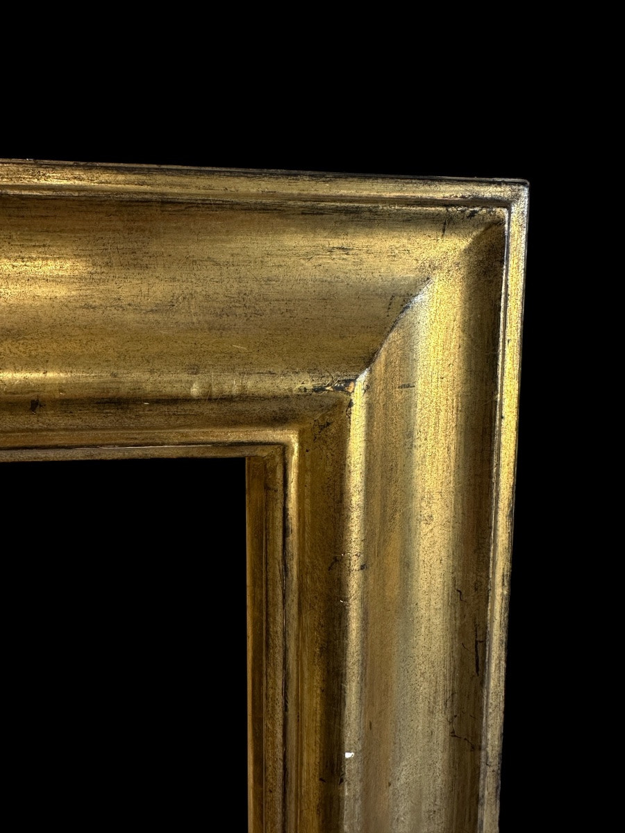 CADRE EN BOIS DORÉ XXeme - 37,4 x 45,4 cm-photo-2