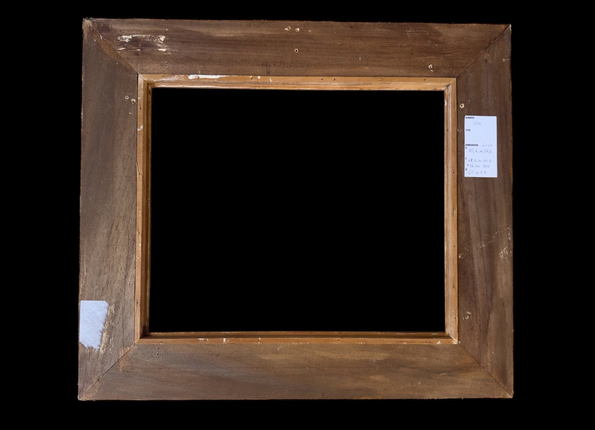 CADRE EN BOIS DORÉ XXeme - 37,4 x 45,4 cm-photo-4