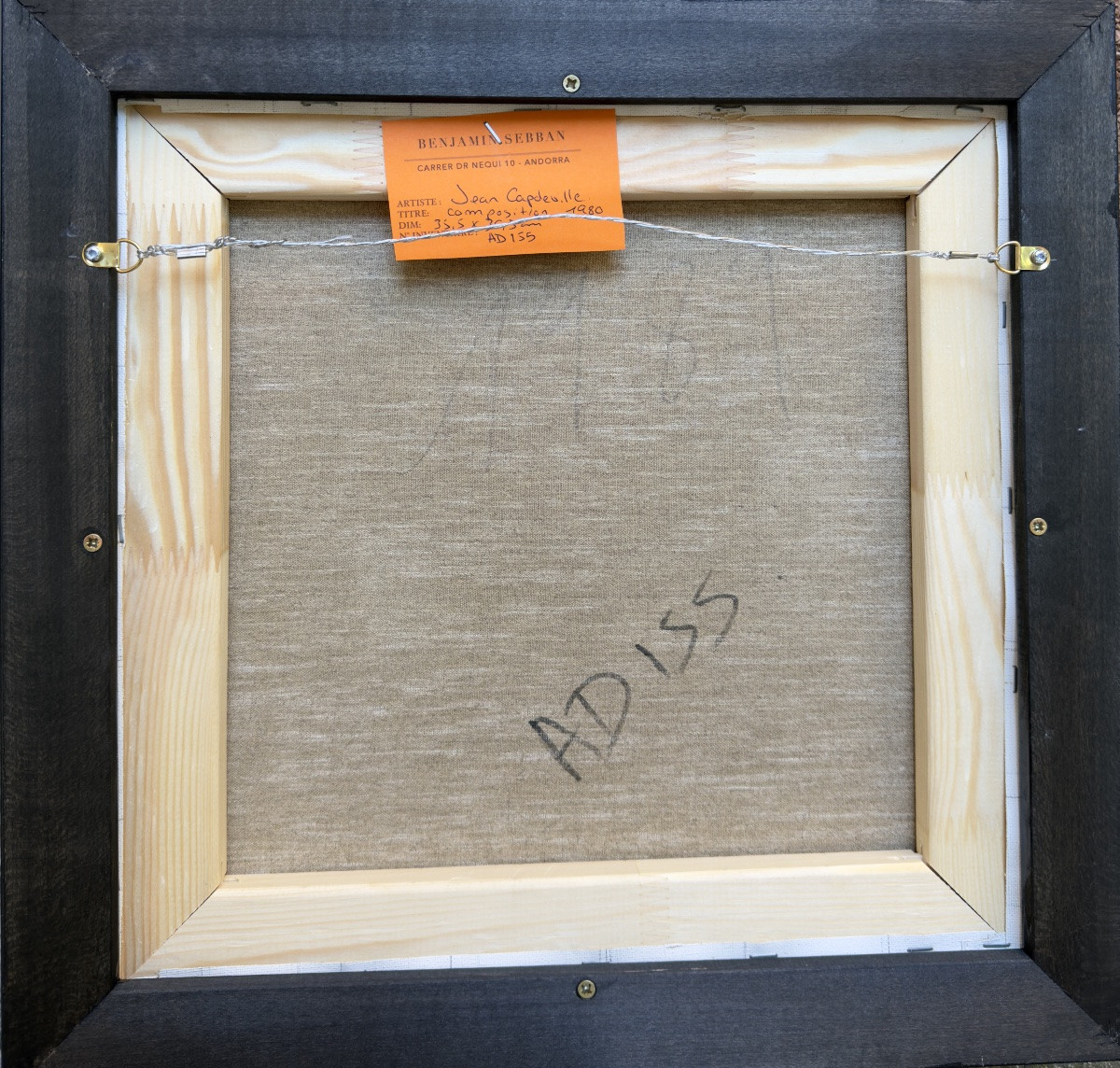 Jean Capdeville (1917 - 2011) Composition 1989-photo-3