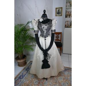 Robe De Soirée, Ca. 1893, Antique Dress, Robe Ancien, Antique Gown, Victorian Gown