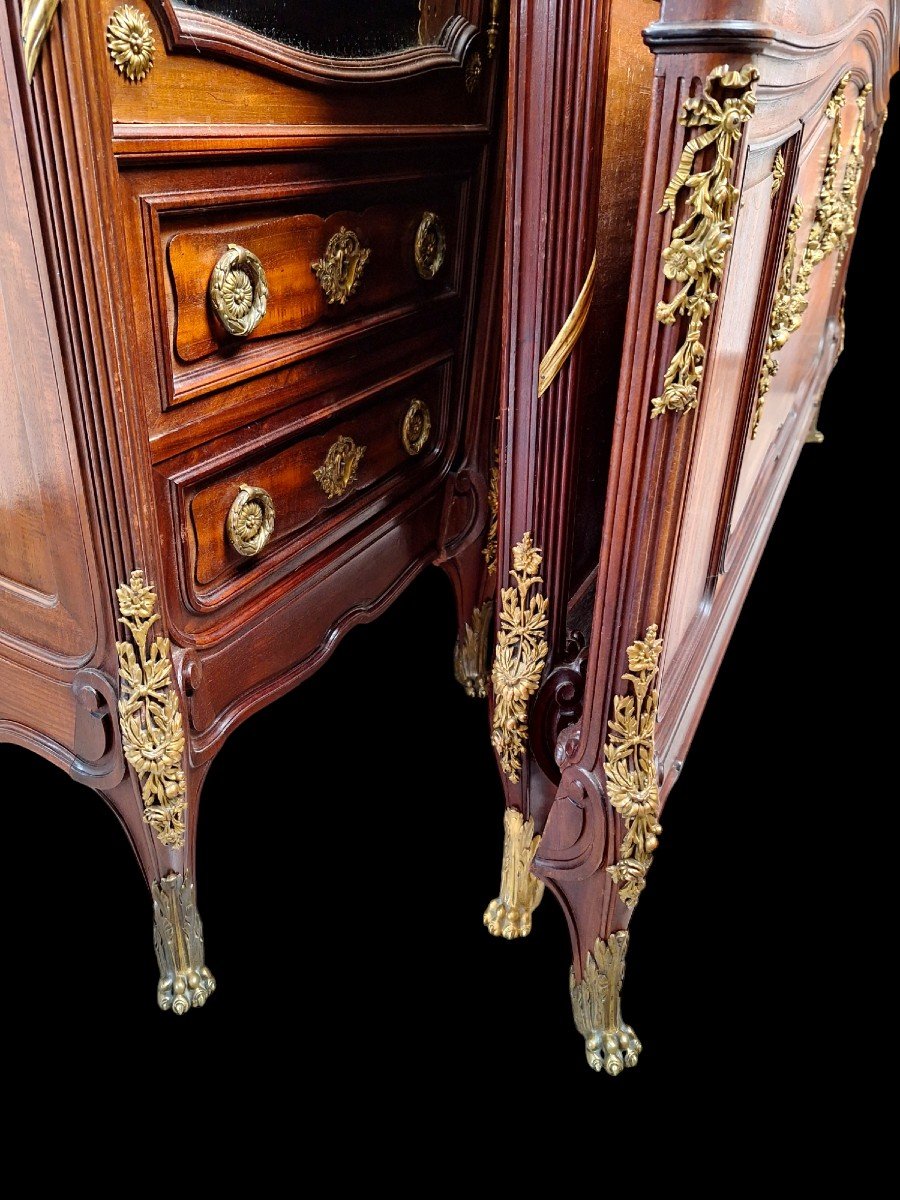 Chambre à Coucher de grande qualité  En Acajou De Style Louis XVI. Signée Schmit, Paris-photo-3