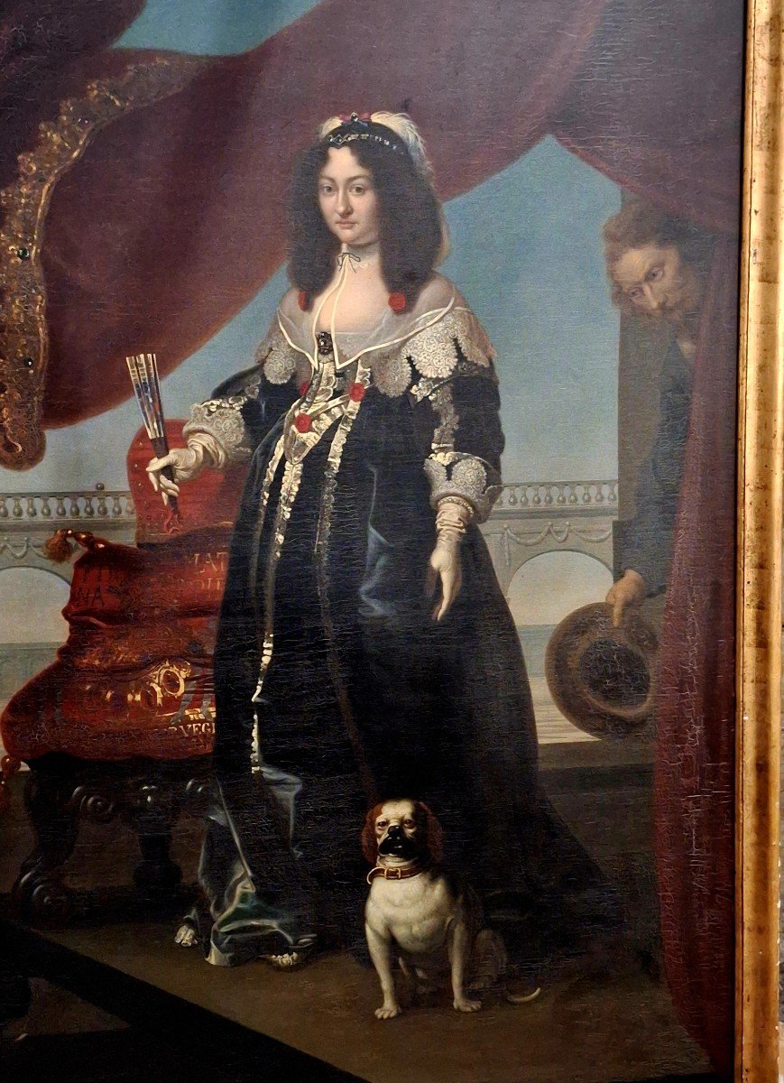 Un Grand Portrait Double, Huile Sur Toile. -photo-4