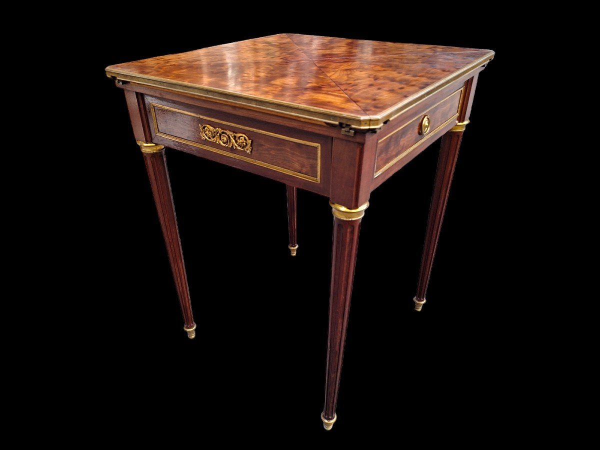 Louis XVI Style Portfolio Games Table -photo-2