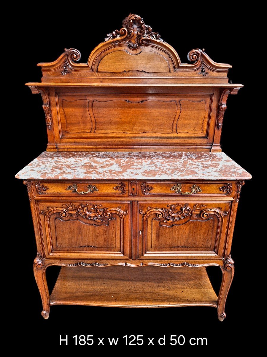 Une 9-piece Salle à Manger Du  Qualité En Noyer.-photo-4