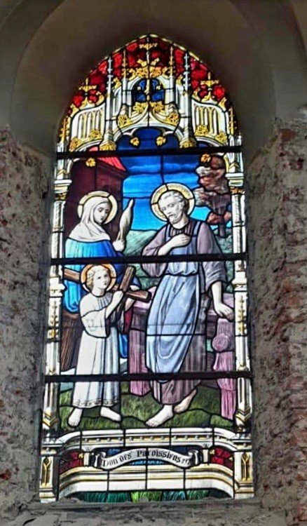 A Beautiful Suite Of 11 Church Stained Glass Windows -photo-2