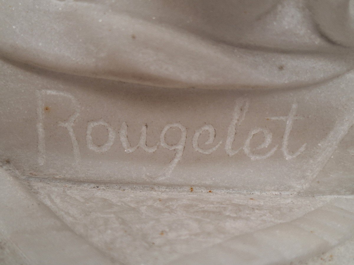 Very Beautiful Marble "cupido" Carved In Carrara Marble -photo-2