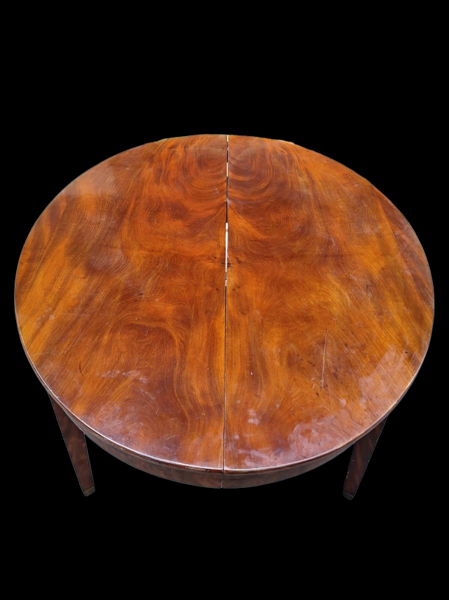 Grande Table Ovale En Acajou  d'époque Directoire -photo-2