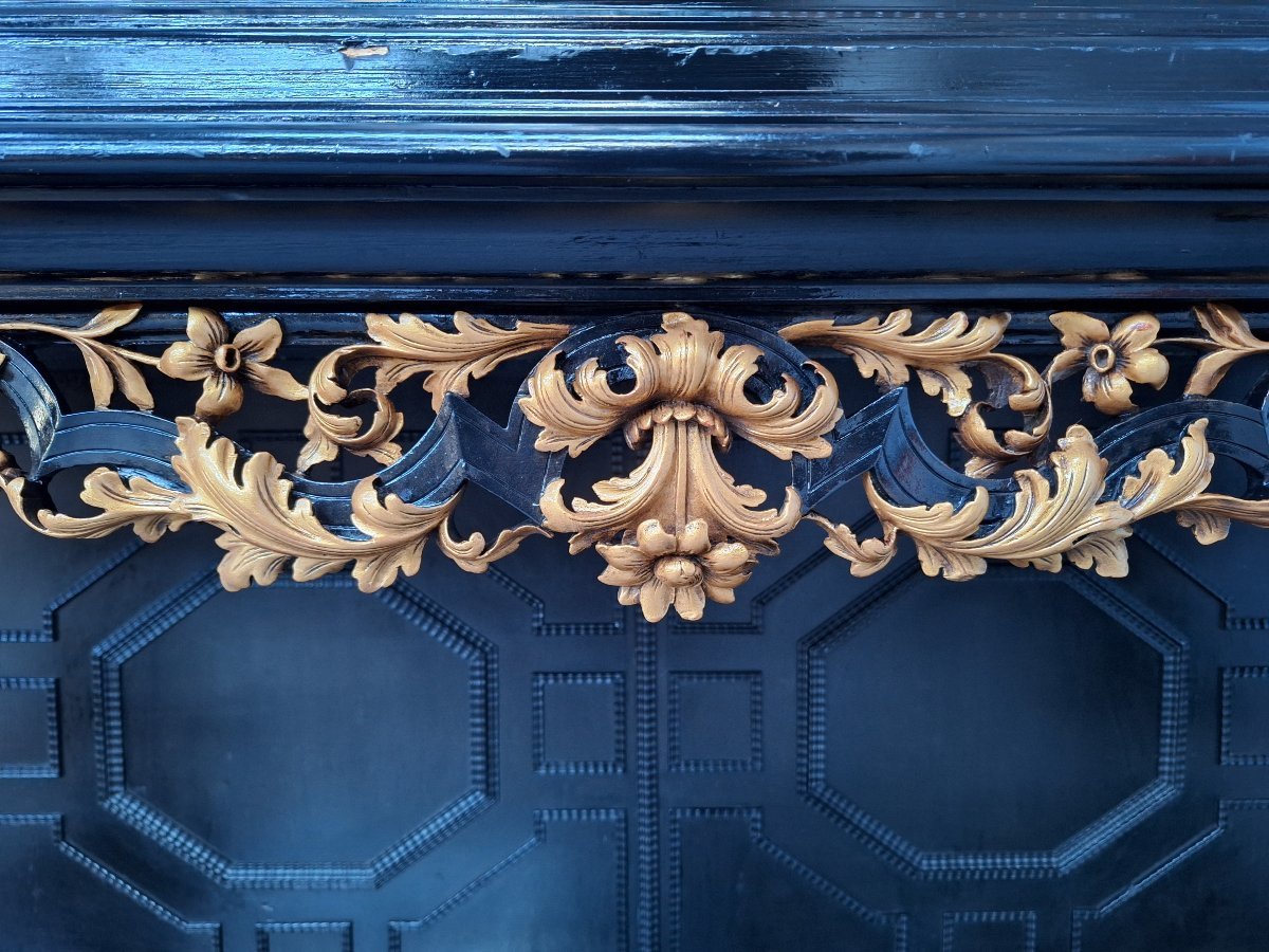 Cabinet Secrétaire En Style Baroque 19ième -photo-4