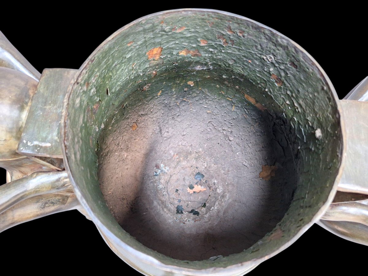 Solid Bronze Planter.-photo-6