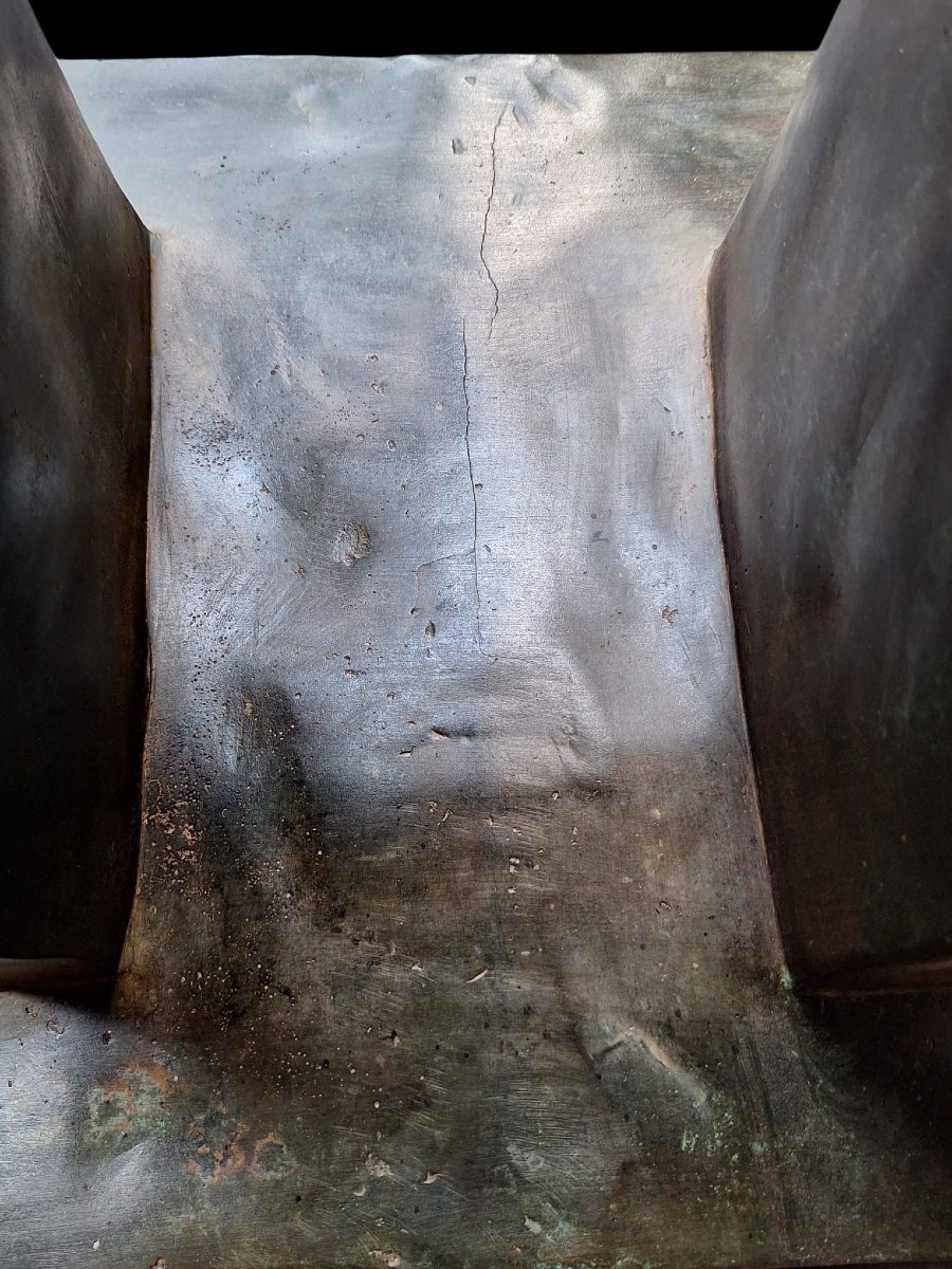 Solid Bronze Planter.-photo-8