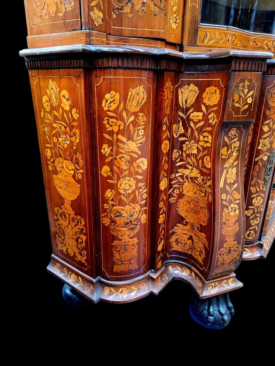 Dutch Marquetry Display Case -photo-2