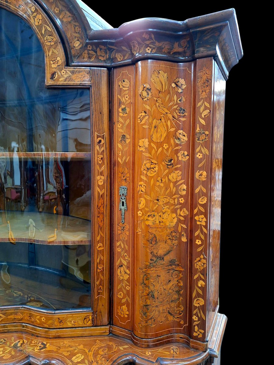 Dutch Marquetry Display Case -photo-4