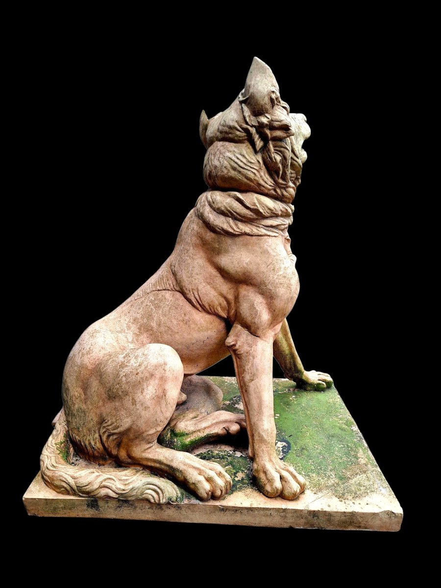 Terracotta Dog Statue -photo-1