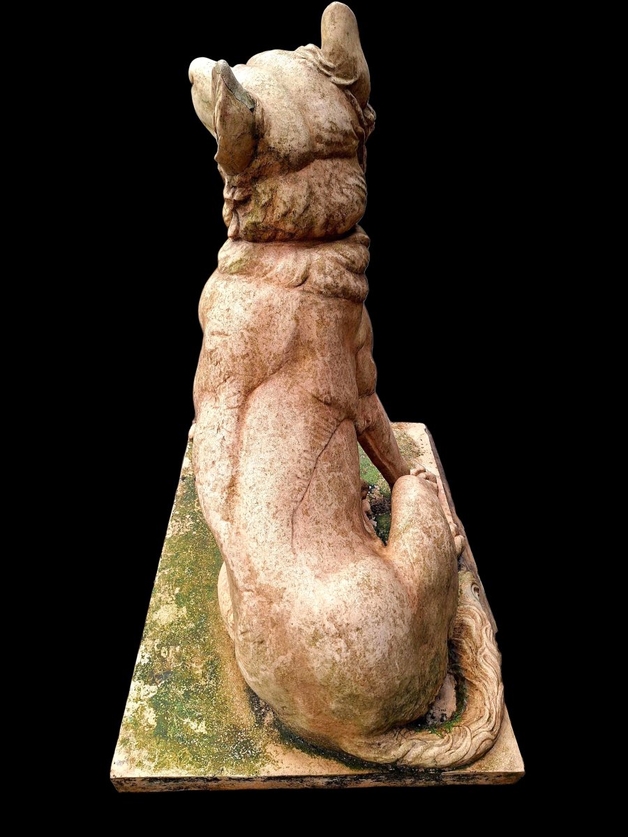 Terracotta Dog Statue -photo-3