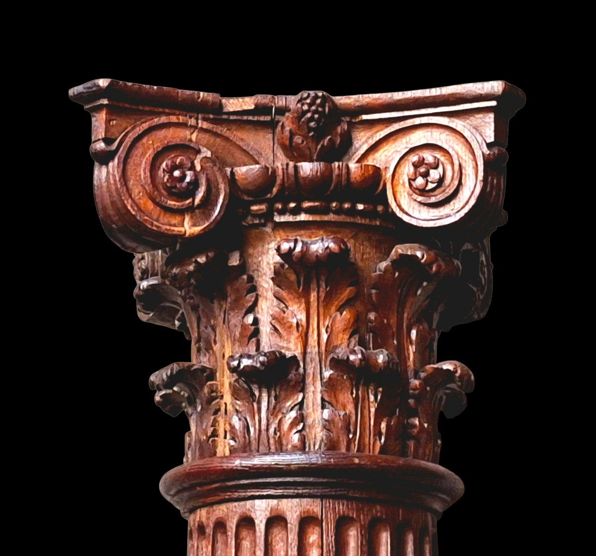 Un paire des colonnes sculpté -photo-5