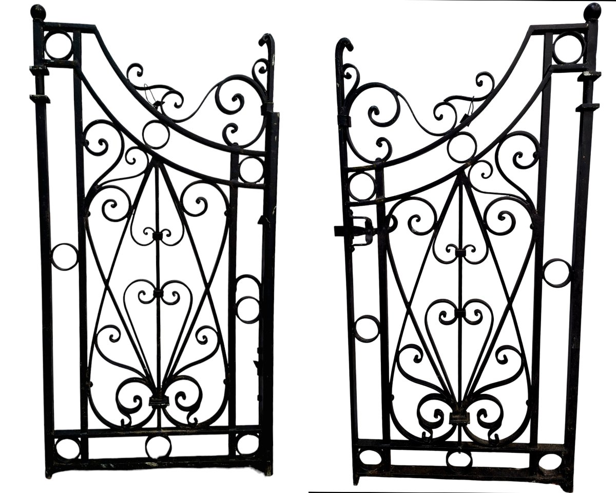 Set Of 11 Wrought Iron Gates -photo-2
