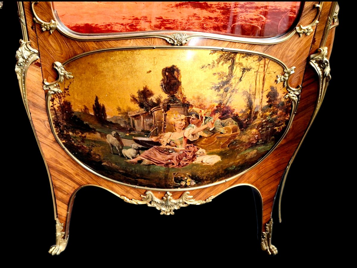 Vitrine Louis XV 19ième -photo-2