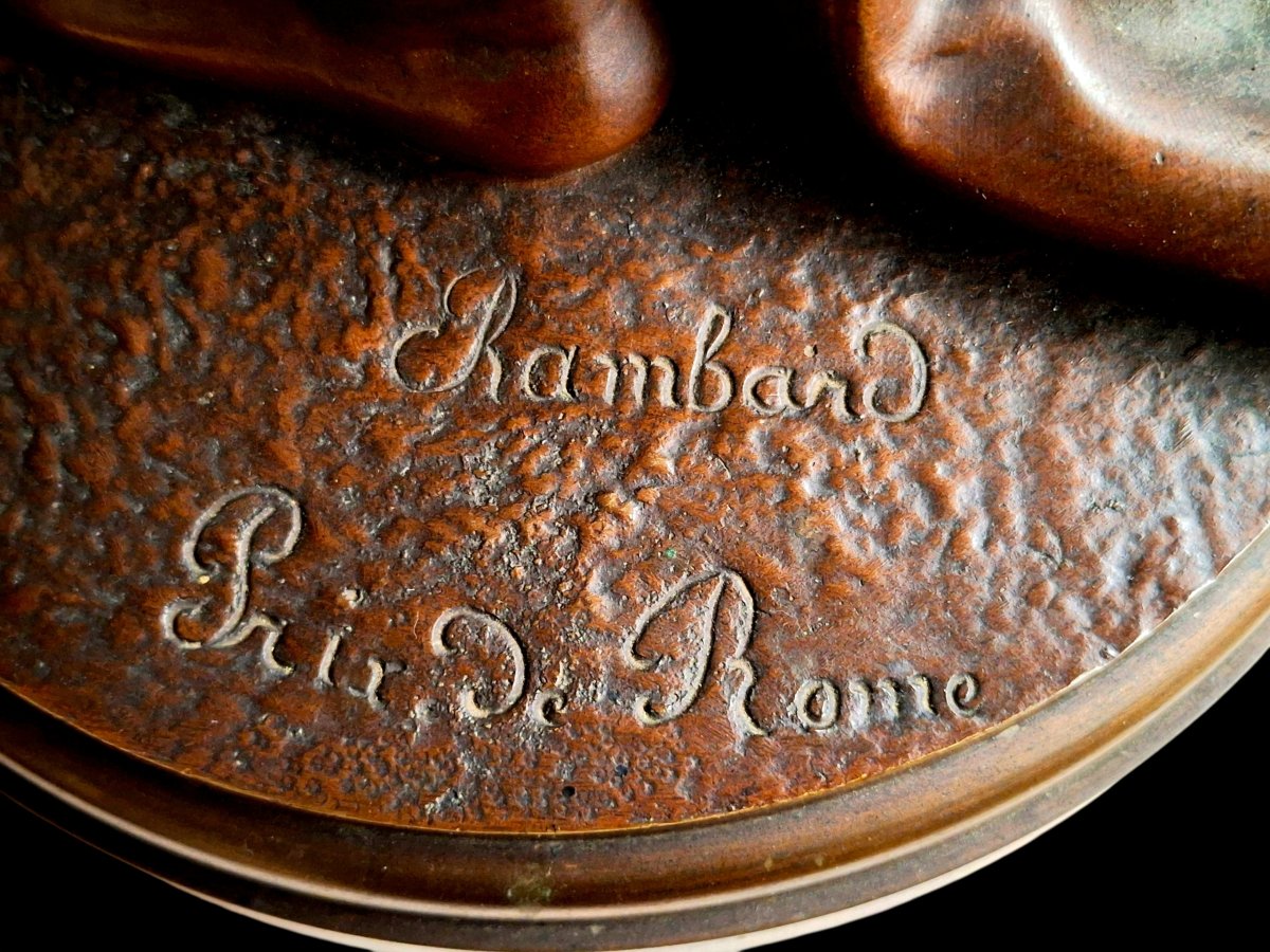 Grand bronze à patine brune -photo-4