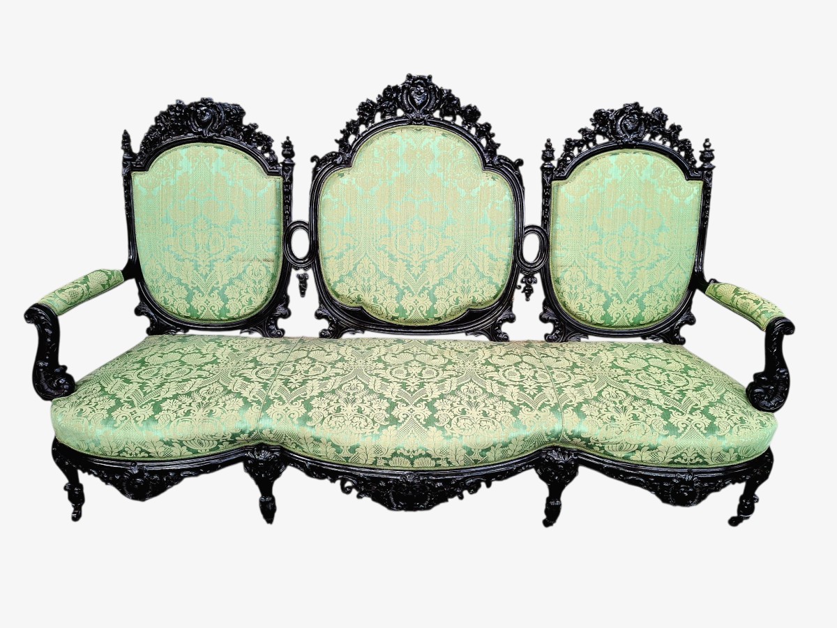 Salon bois sculpté -photo-4