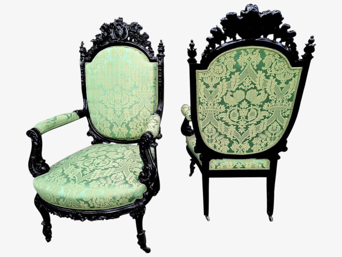 Salon bois sculpté -photo-3