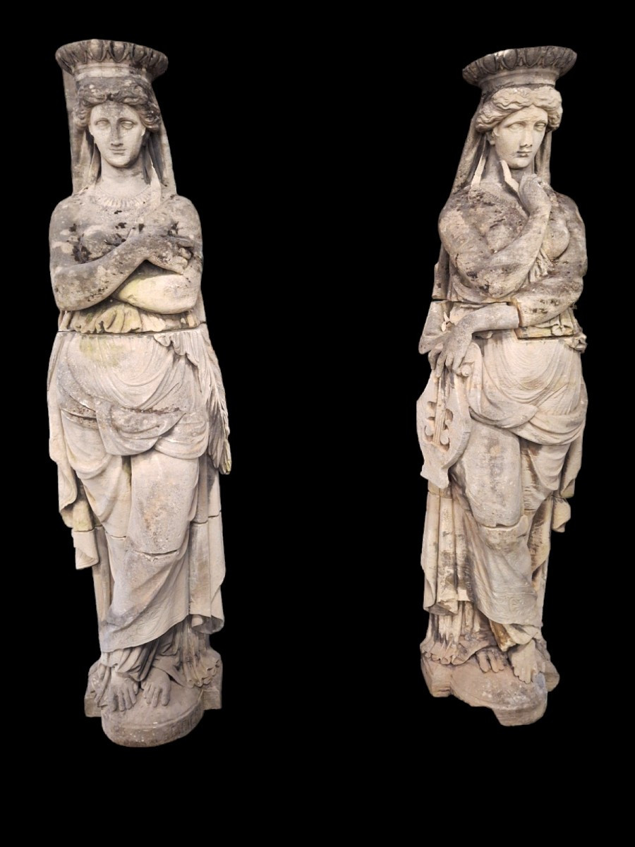 A Pair Of Caryatids