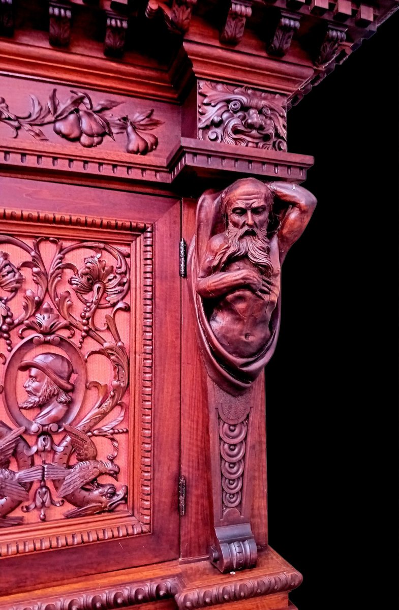 Buffet deux-corps en noyer -photo-2