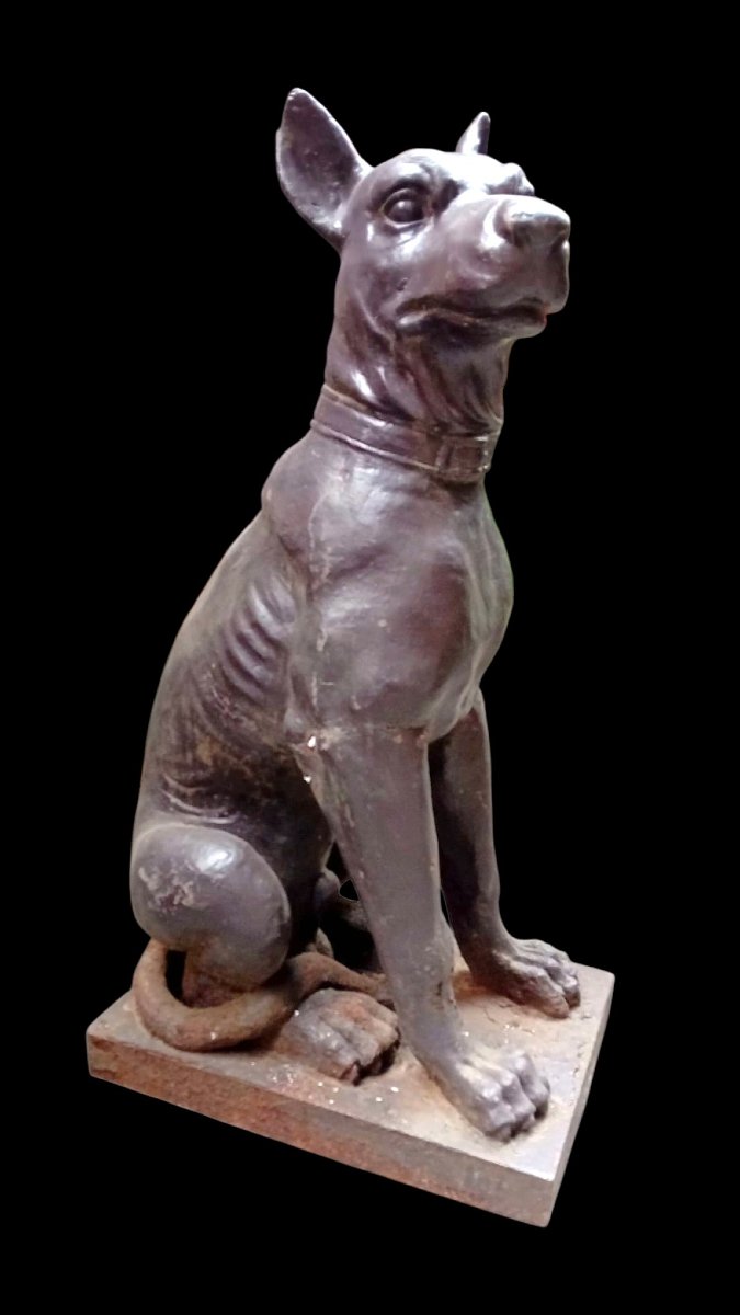 Paire de chiens en fonte -photo-3
