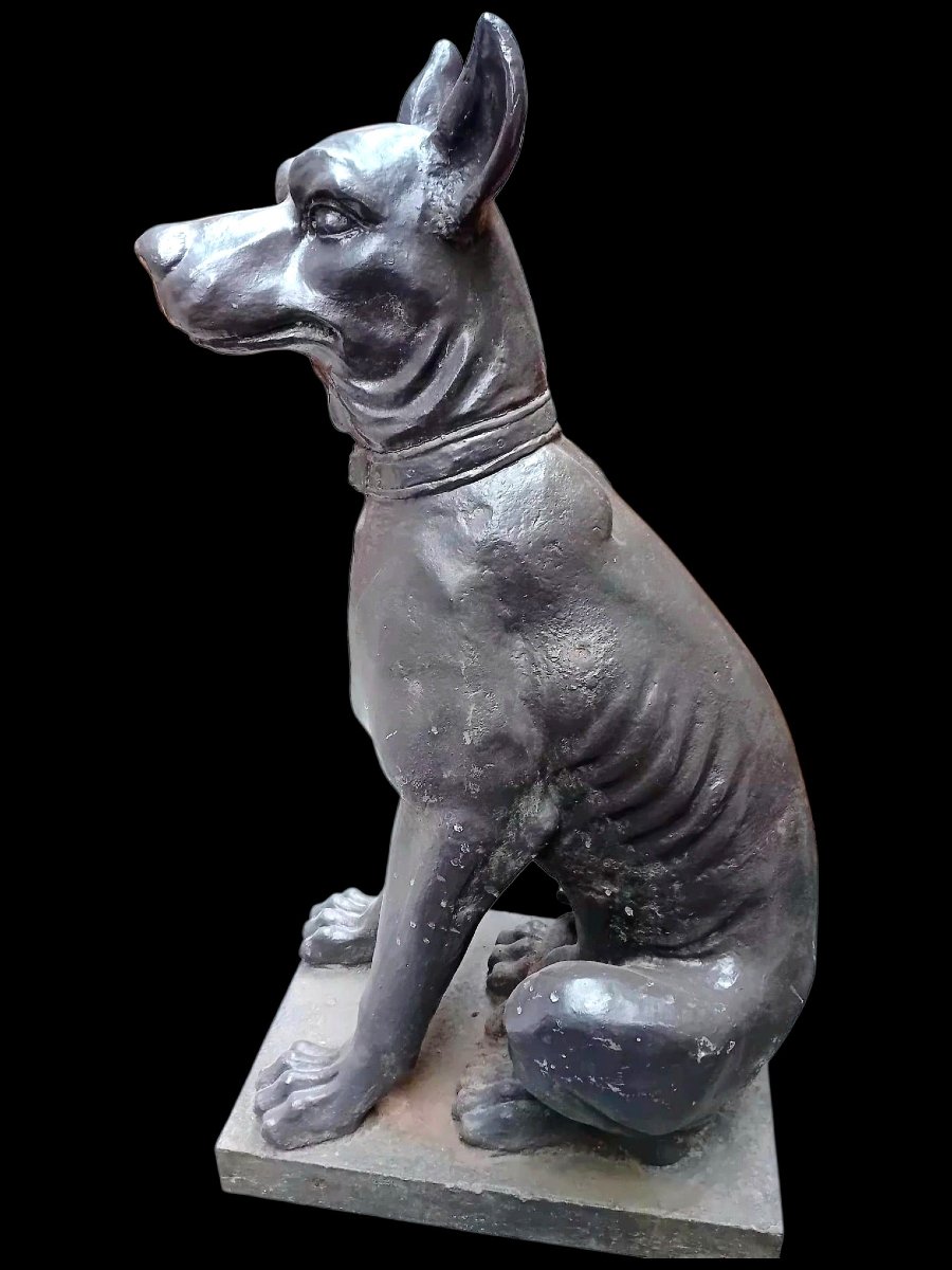 Paire de chiens en fonte -photo-4