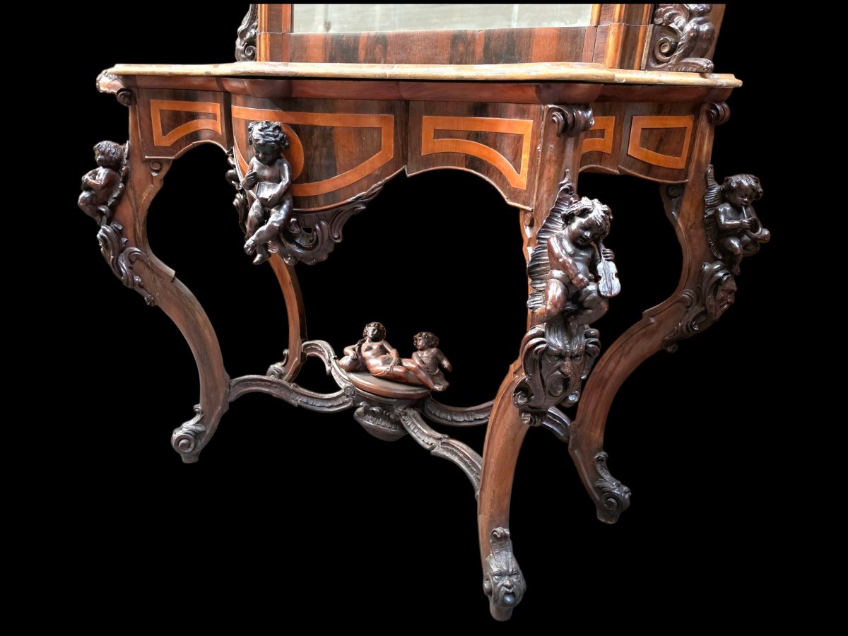 Walnut Console Table-photo-1