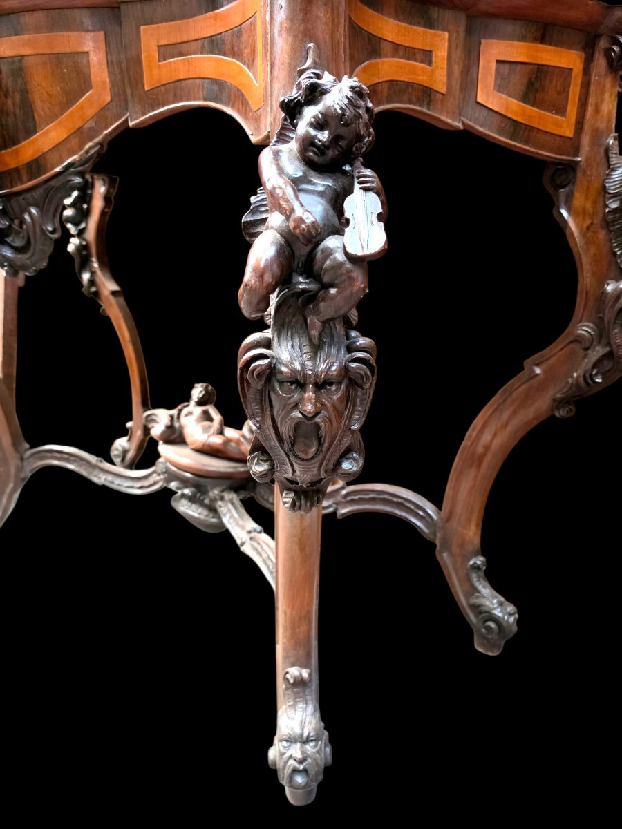 Walnut Console Table-photo-2