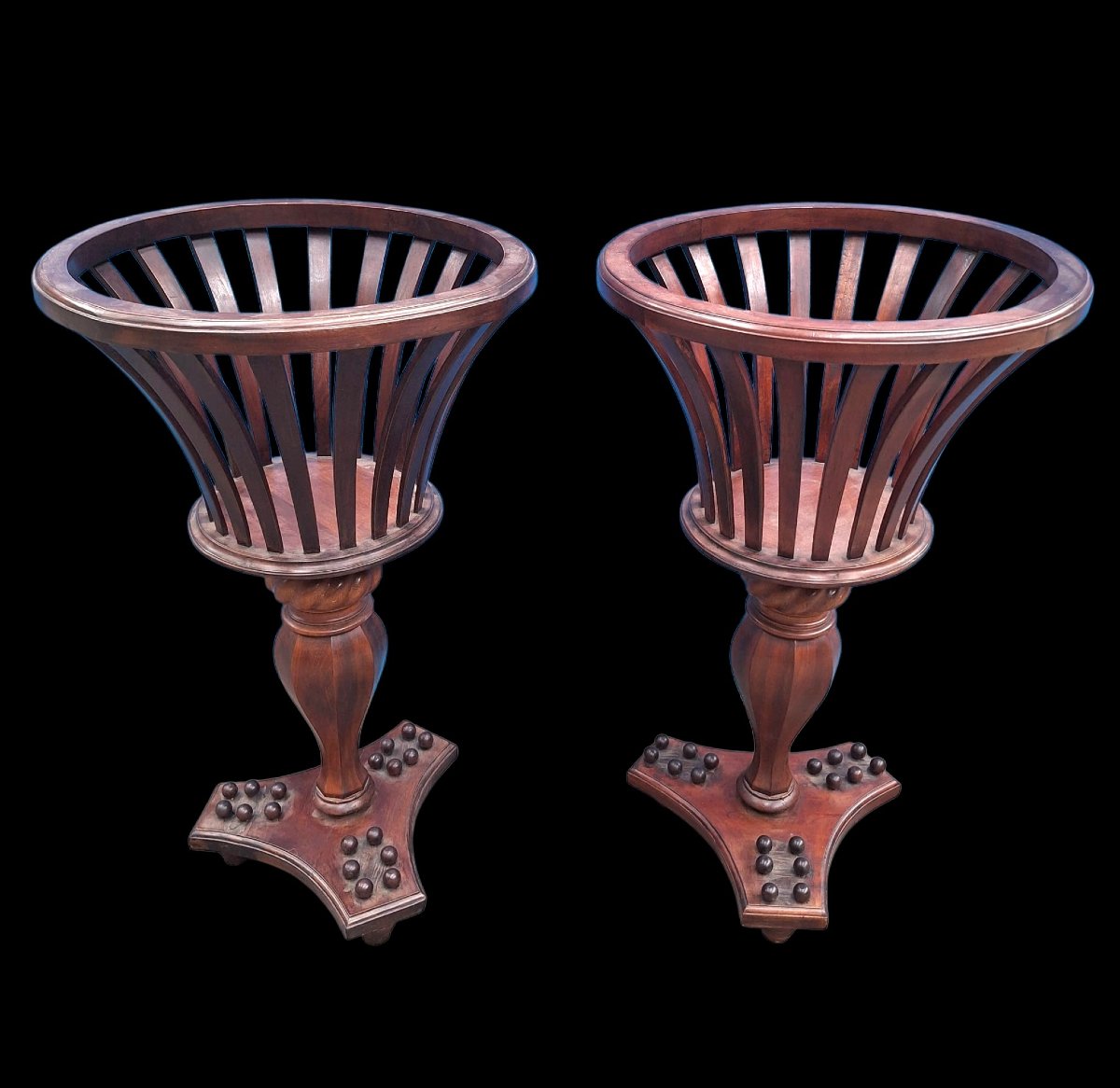 Paire de jardinières 
