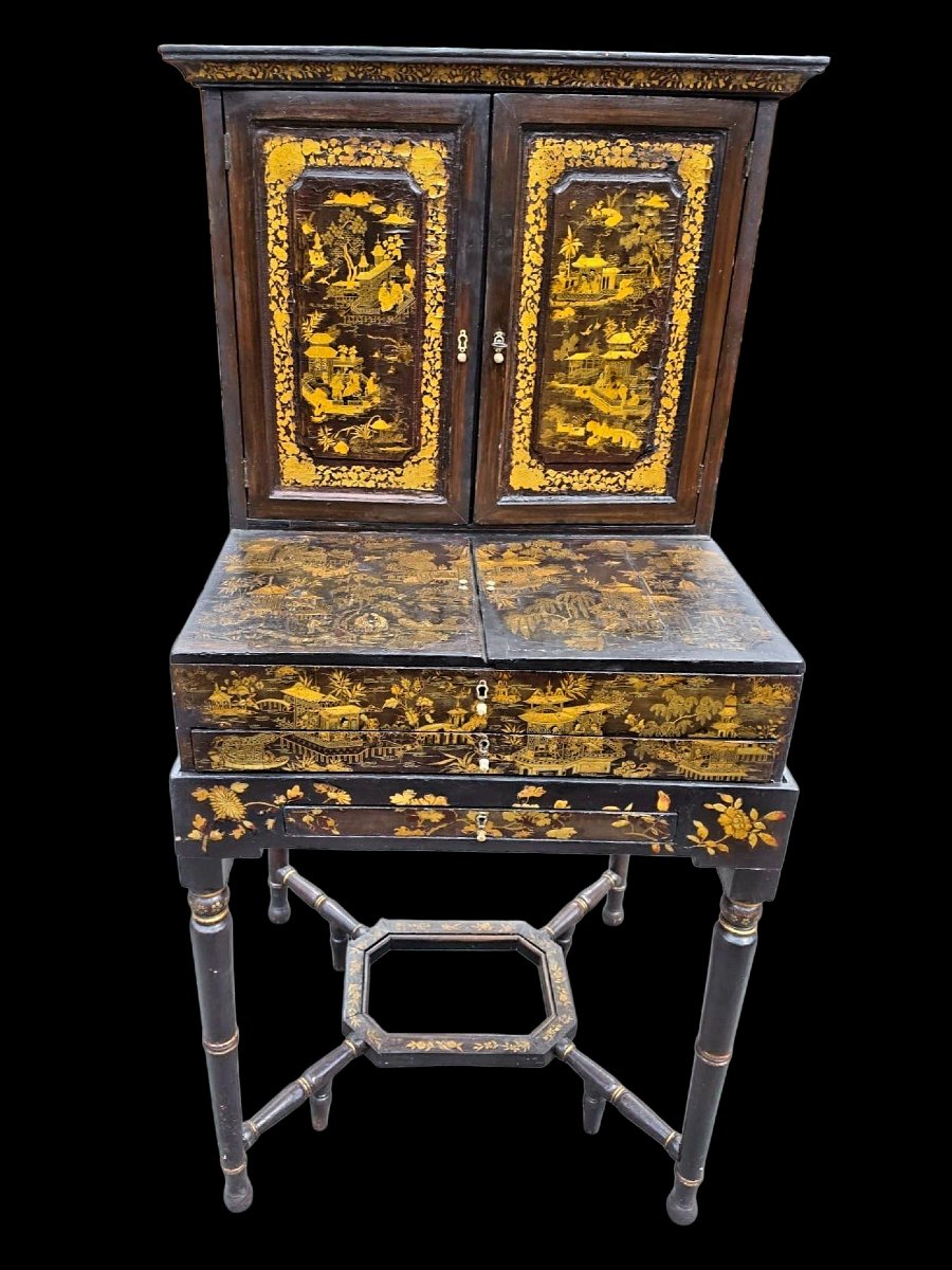 Chinese Lacquer Cabinet-photo-2